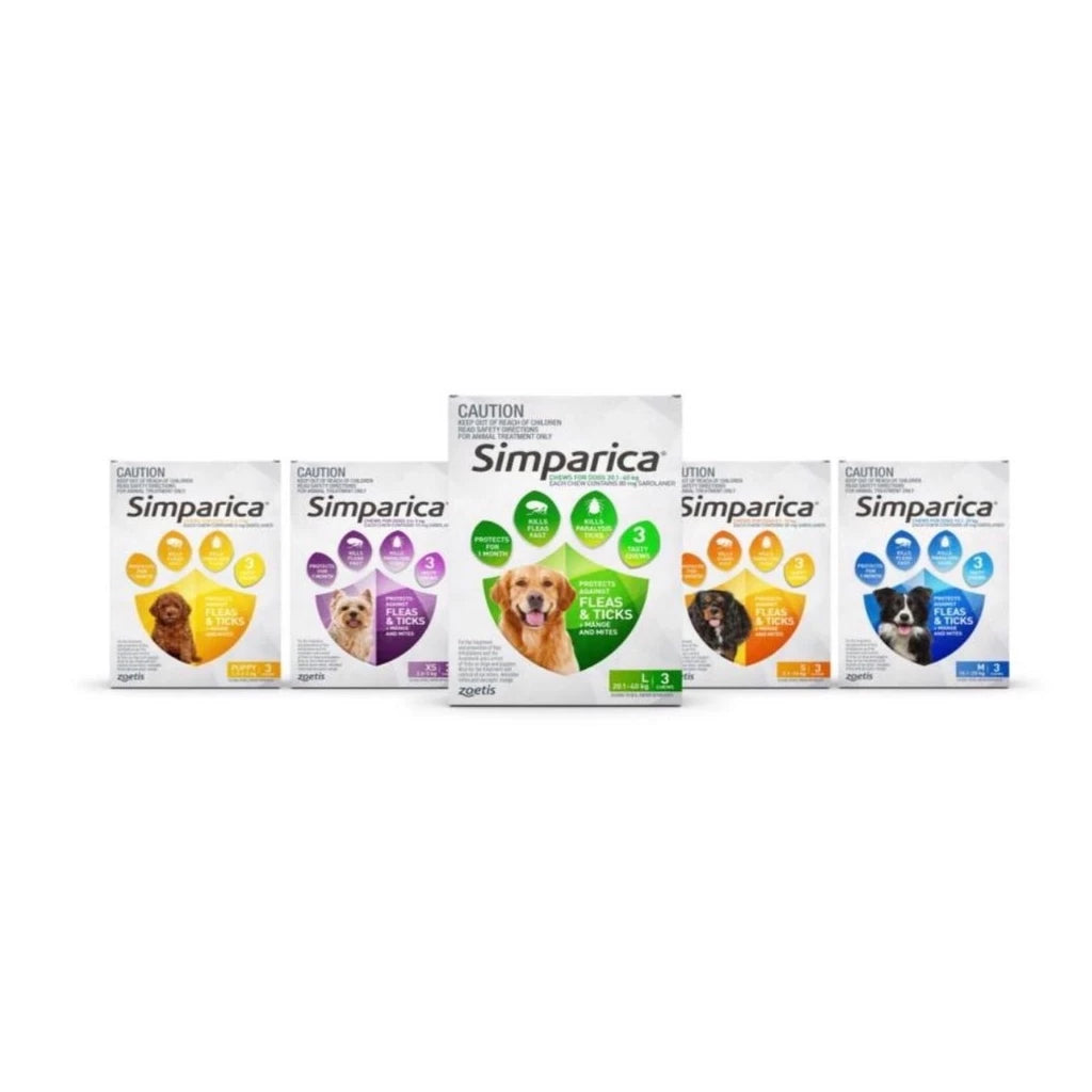 Simparica Chewable Fleas, Ticks & Mites Prevention for Dogs