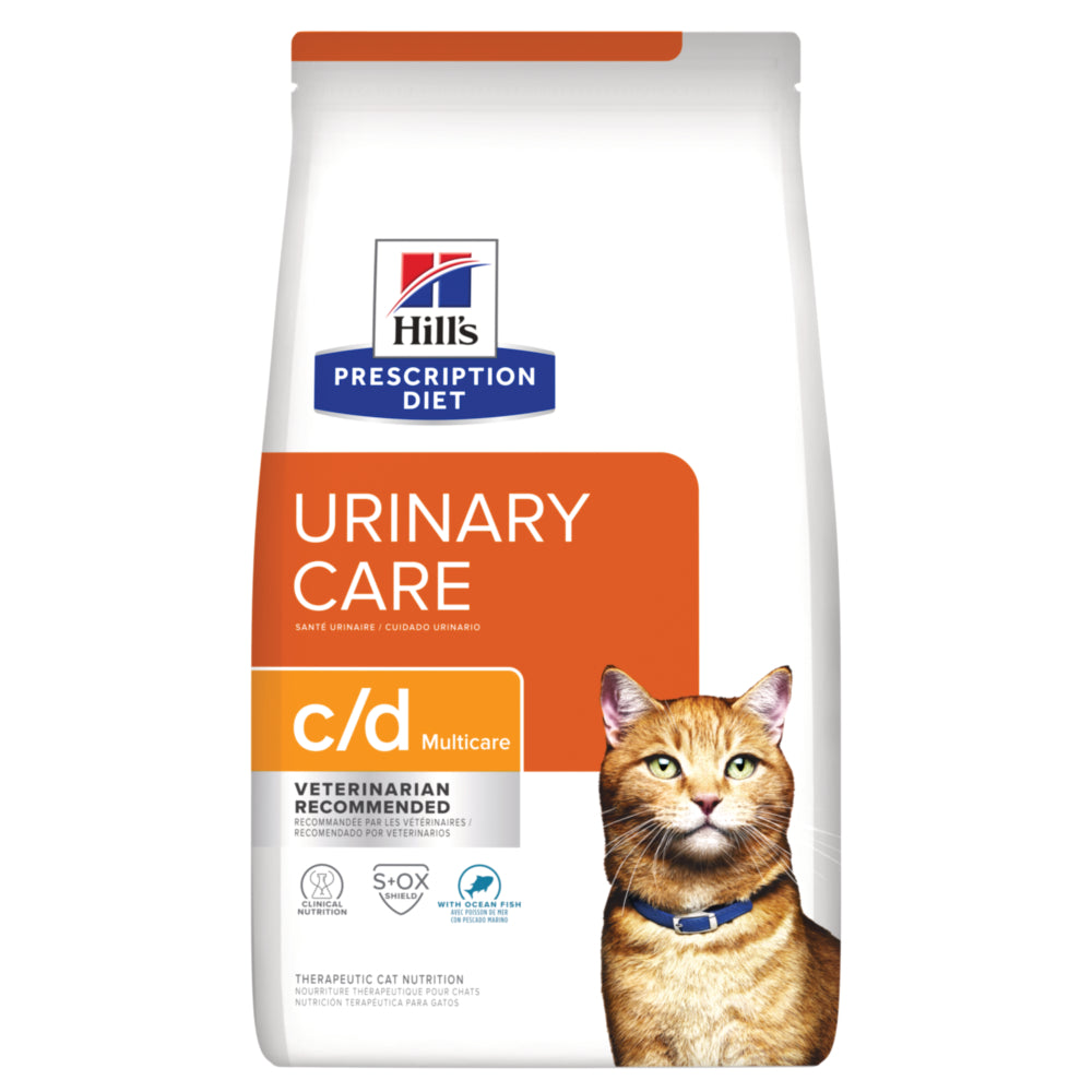 Hill's Prescription Diet c/d Urinary Care Multicare with Ocean Fish Dry Cat Food 4lbs