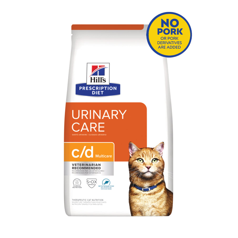 Hill's Prescription Diet c/d Urinary Care Multicare with Ocean Fish Dry Cat Food 4lbs