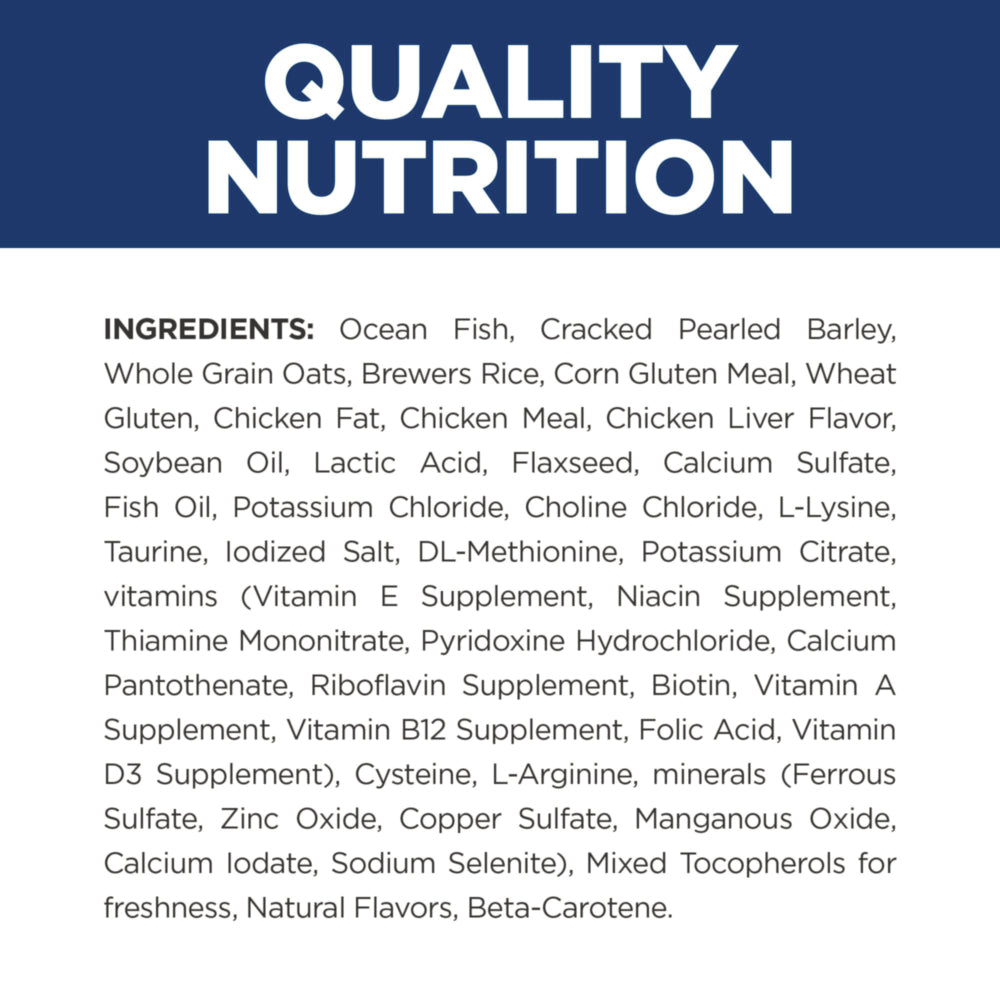 Hill's Prescription Diet c/d Urinary Care Multicare with Ocean Fish Dry Cat Food 4lbs