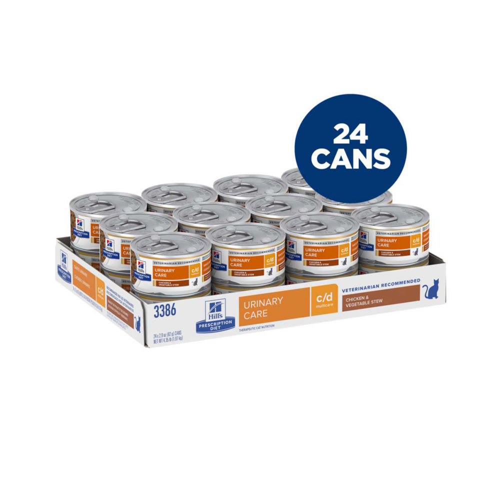 Hill's Prescription Diet c/d Urinary Care Multicare Chicken & Vegetable Stew Cat Food 2.9oz
