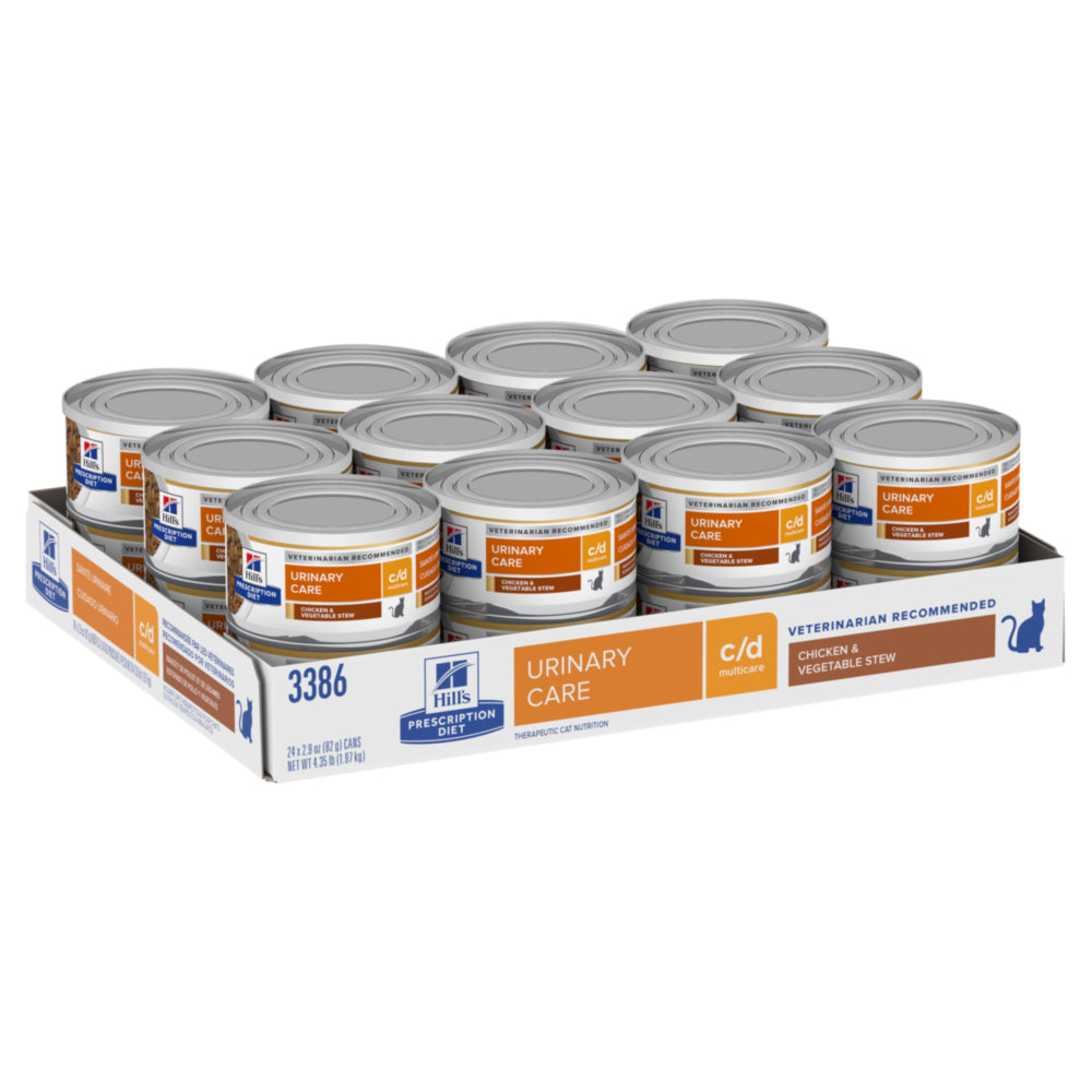 Hill's Prescription Diet c/d Urinary Care Multicare Chicken & Vegetable Stew Cat Food 2.9oz