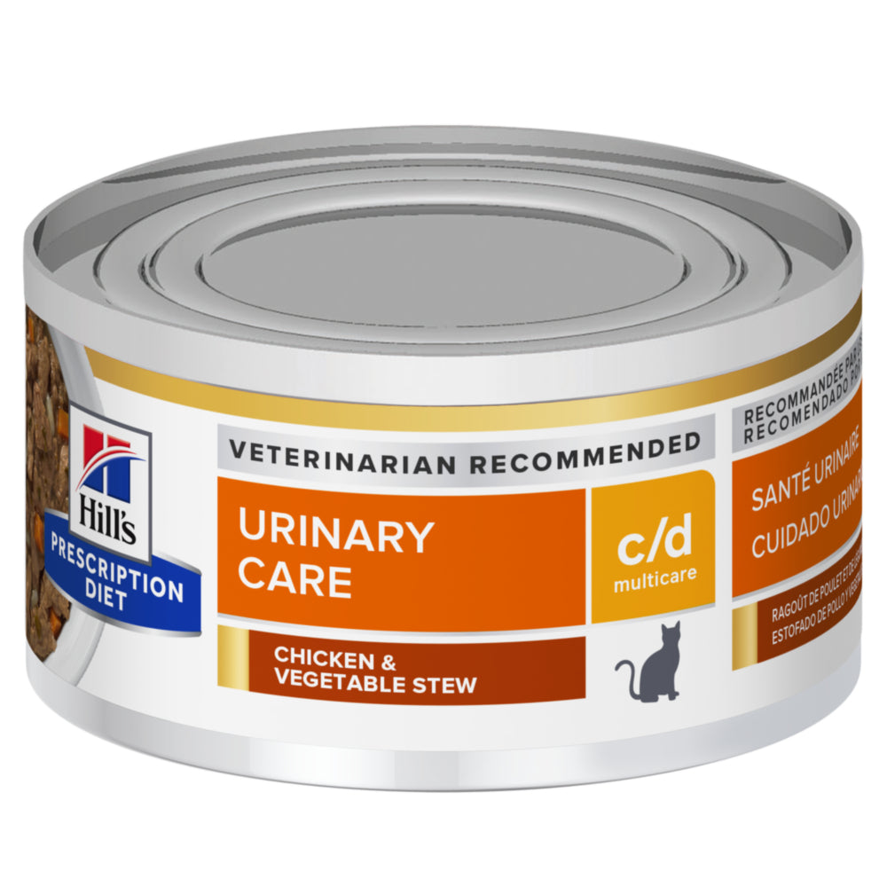 Hill's Prescription Diet c/d Urinary Care Multicare Chicken & Vegetable Stew Cat Food 2.9oz
