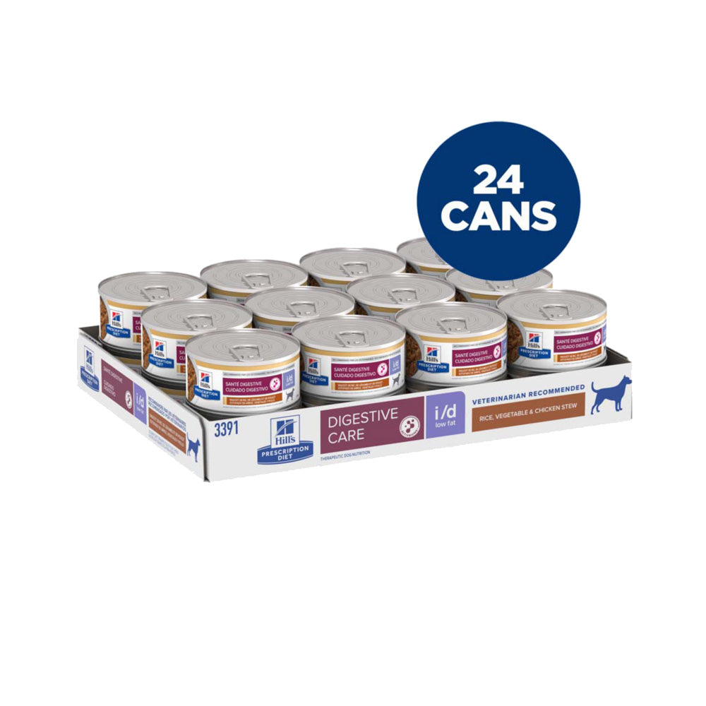 Hill's Prescription Diet i/d Digestive Care Low Fat Rice, Vegetable and Chicken Stew Dog Food