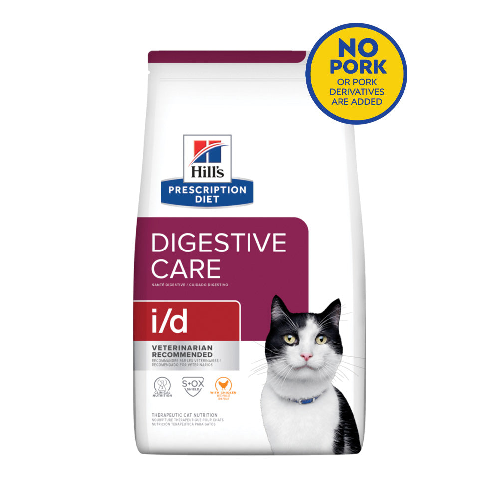 Hill's Prescription Diet i/d  Digestive Care with Chicken Cat Food 4lbs