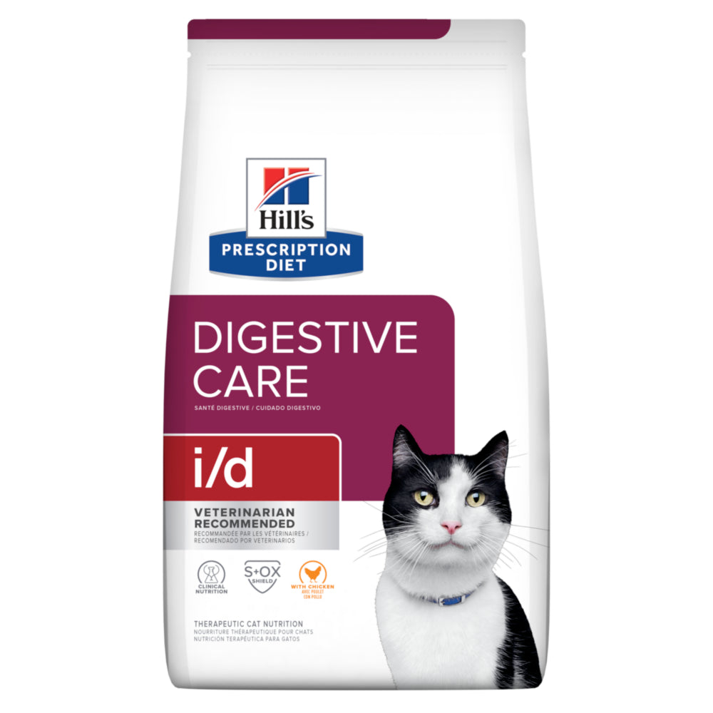 Hill's Prescription Diet i/d  Digestive Care with Chicken Cat Food 4lbs
