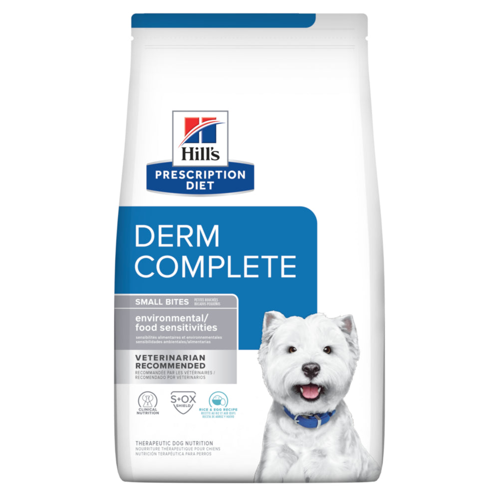 Hill's Prescription Diet Derm Complete Small Bites Rice & Egg Recipe Dog Food
