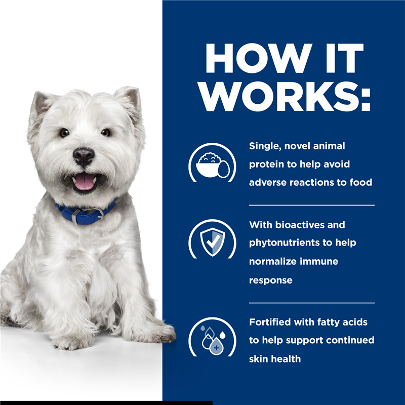 Hill's Prescription Diet Derm Complete Small Bites Rice & Egg Recipe Dog Food