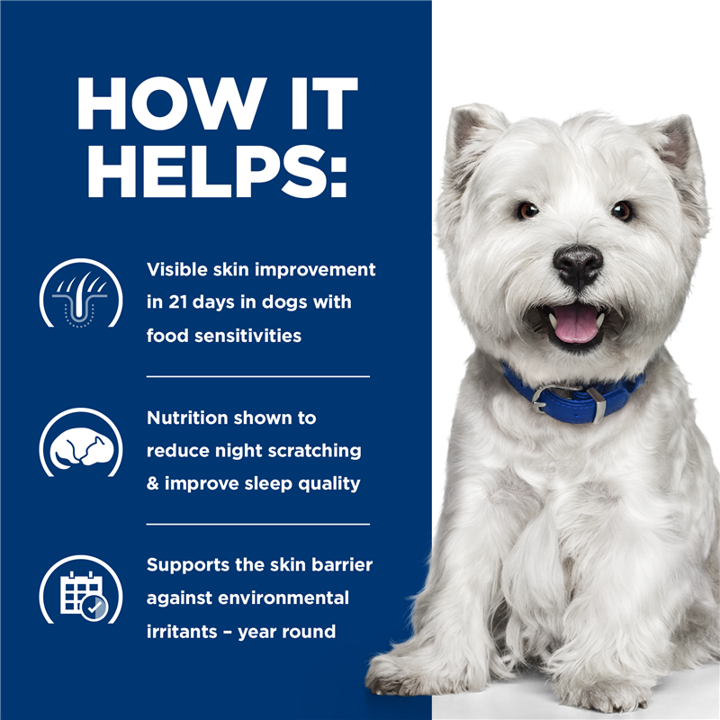 Hill's Prescription Diet Derm Complete Small Bites Rice & Egg Recipe Dog Food