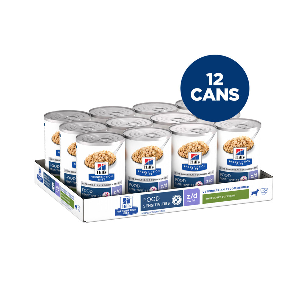 Hill's Prescription Diet z/d Low Fat Hydrolyzed Soy Recipe Wet Dog Food 13oz