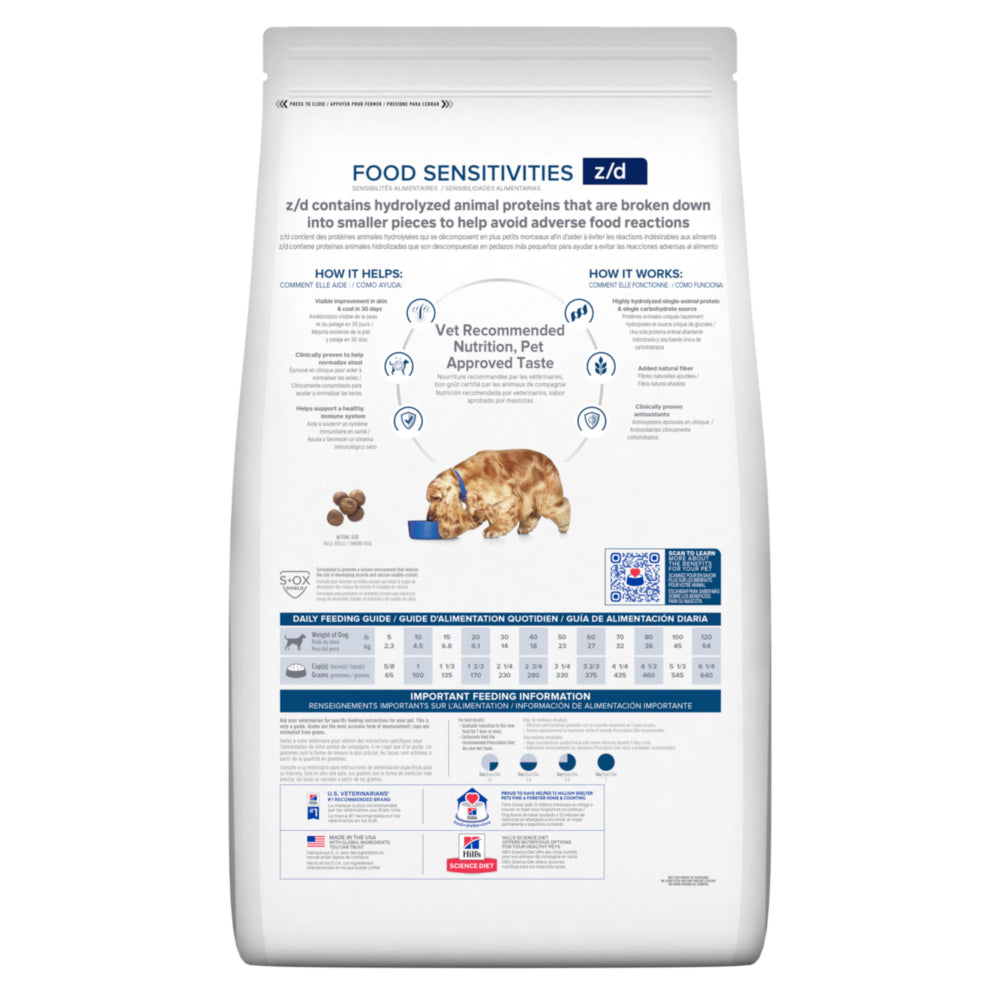 Hill's Prescription Diet z/d Food Sensitivities Dry Dog Food