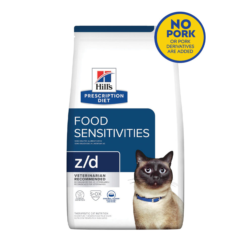 Hill's Prescription Diet z/d Food Sensitivities Cat Food 4lbs