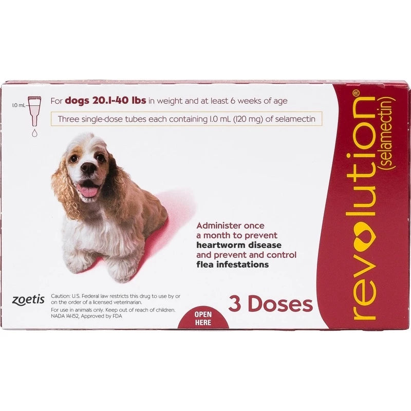 Revolution Heartworm Fleas Ticks Prevention for Dogs