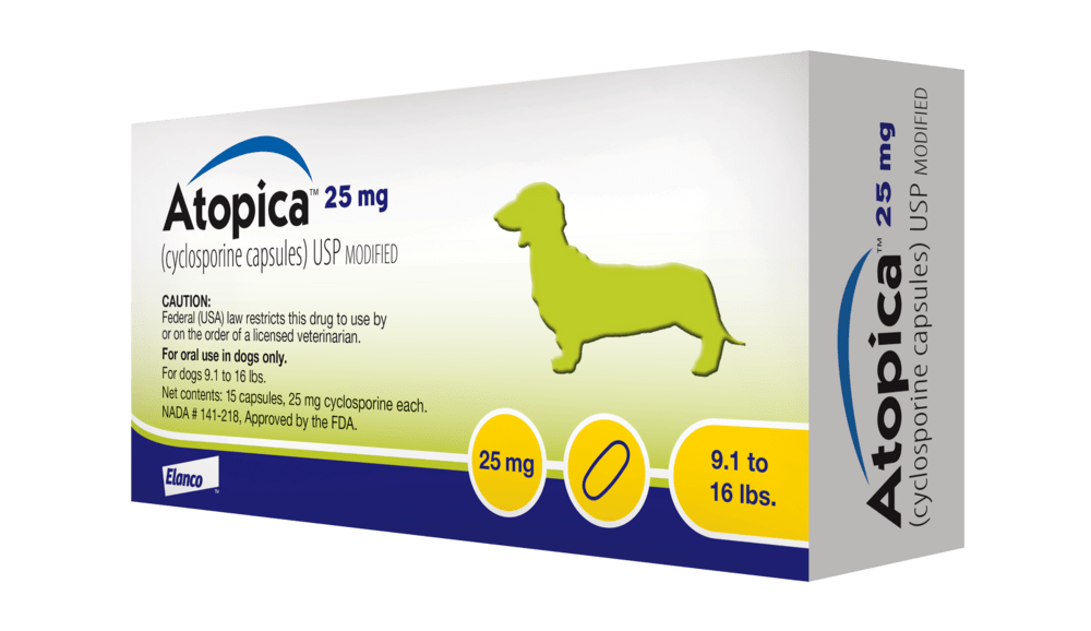 Elanco Atopica® Atopic Dermatitis Control for Dogs (per 25mg capsule)