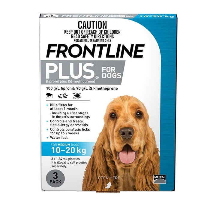 Frontline Plus Fleas Ticks Prevention for Dogs