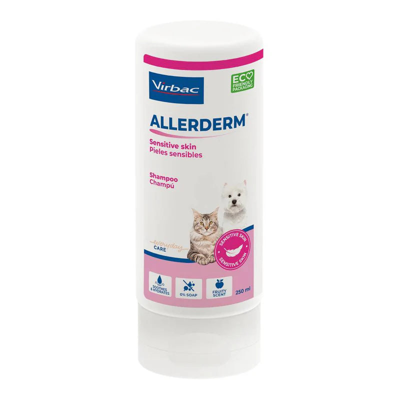 ALLERDERM Shampoo 250ml - Sensitive Skin (For cats and dogs)