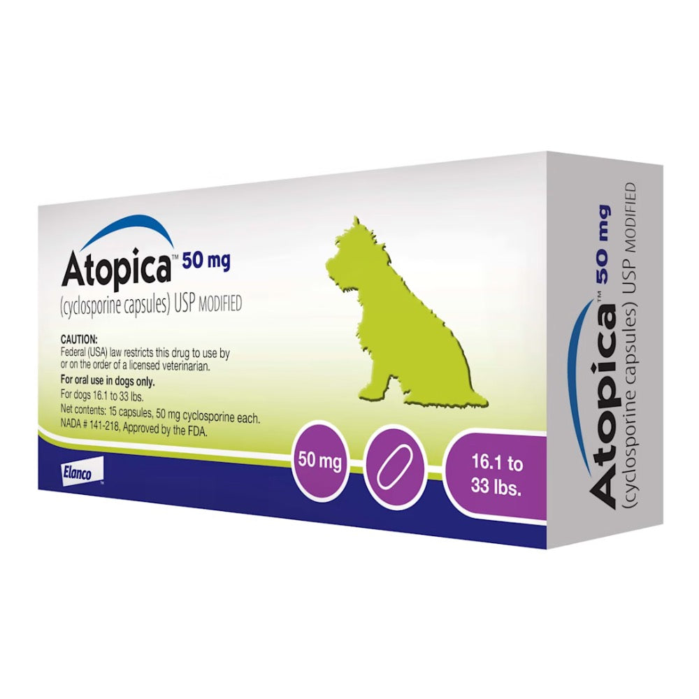 Elanco Atopica® Atopic Dermatitis Control for Dogs (per 50mg capsule)