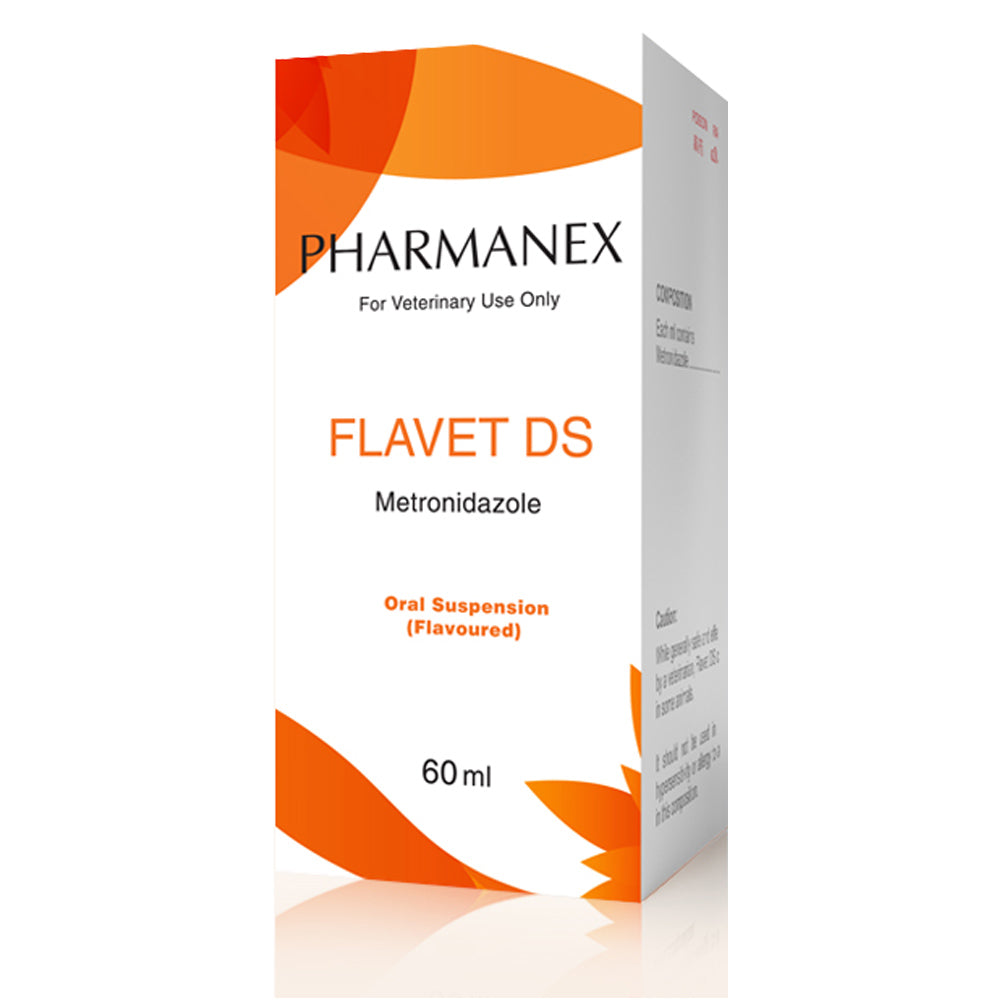 Flavet DS Suspension Metronidazole 40mg/ml (Flavoured) 60ml
