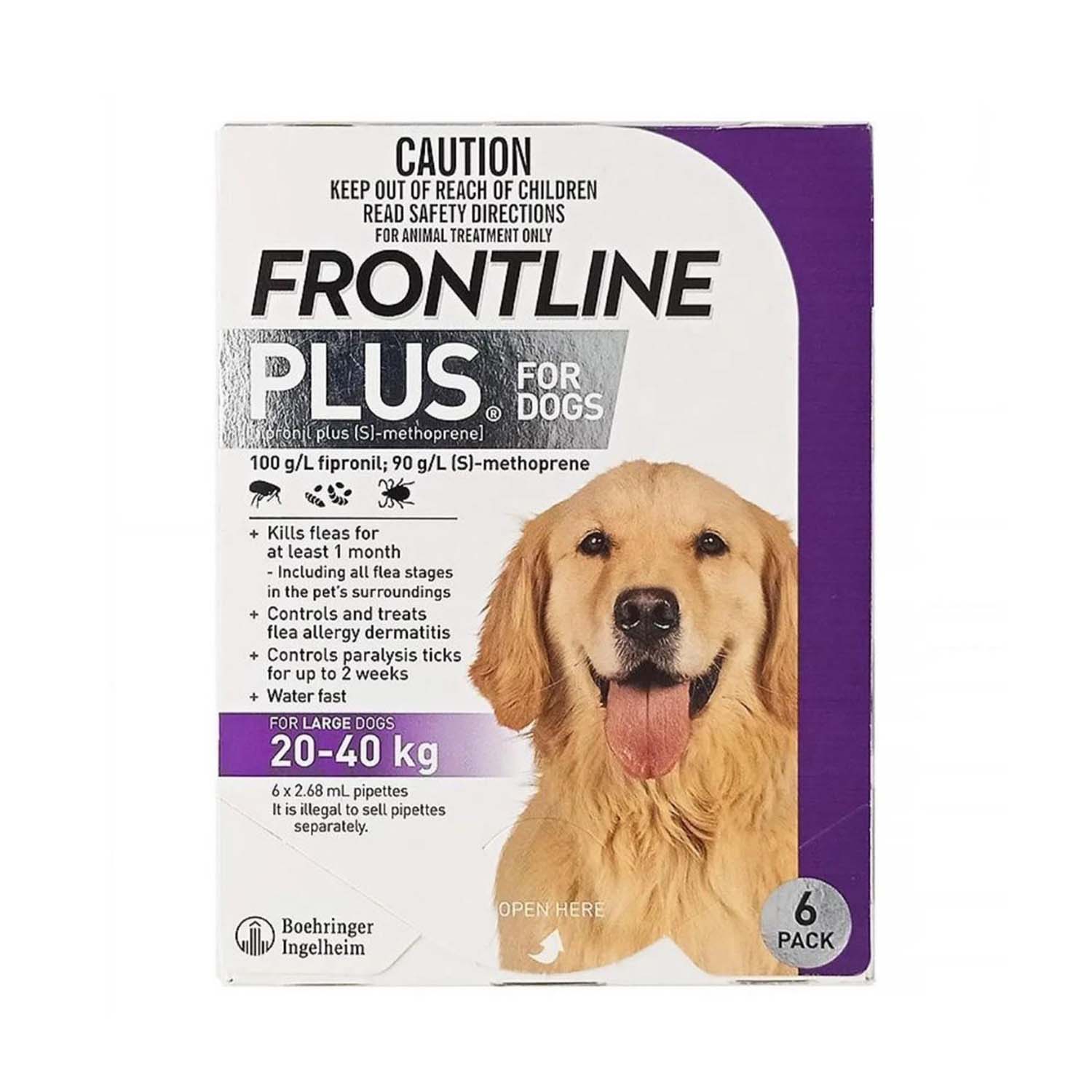 Frontline Plus Fleas Ticks Prevention for Dogs