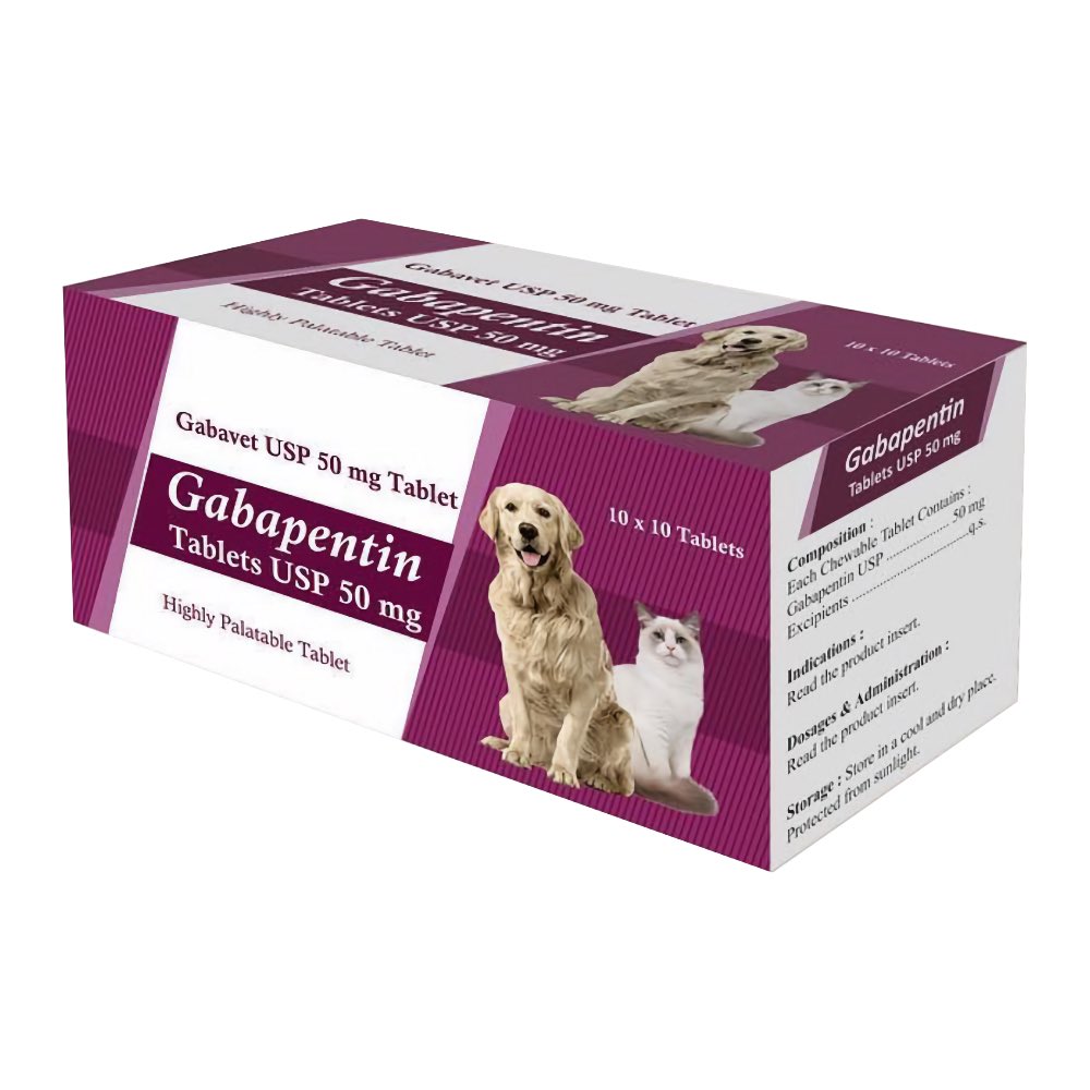 Gabapentin Palatable Tablet for Dogs and Cats (50mg/100mg)