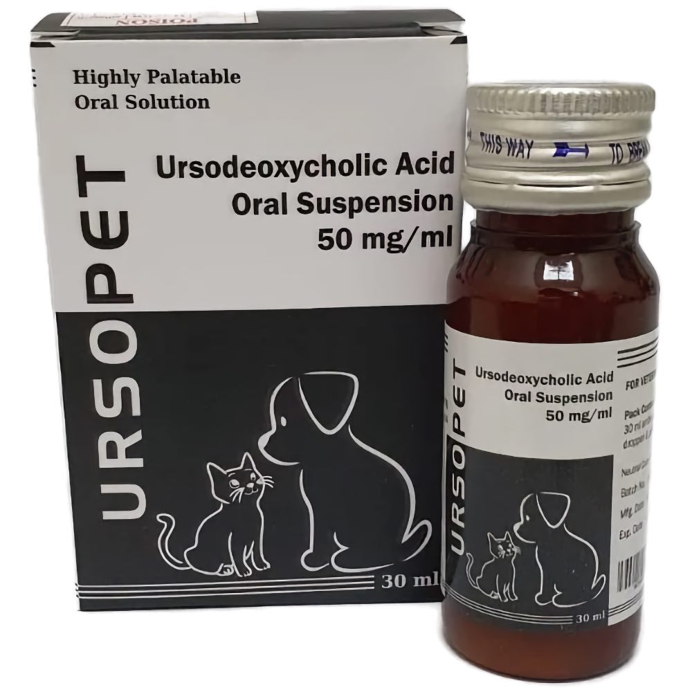 Ursopet Ursodeoxycholic Acid 50mg/ml Oral Suspension (30 ml)