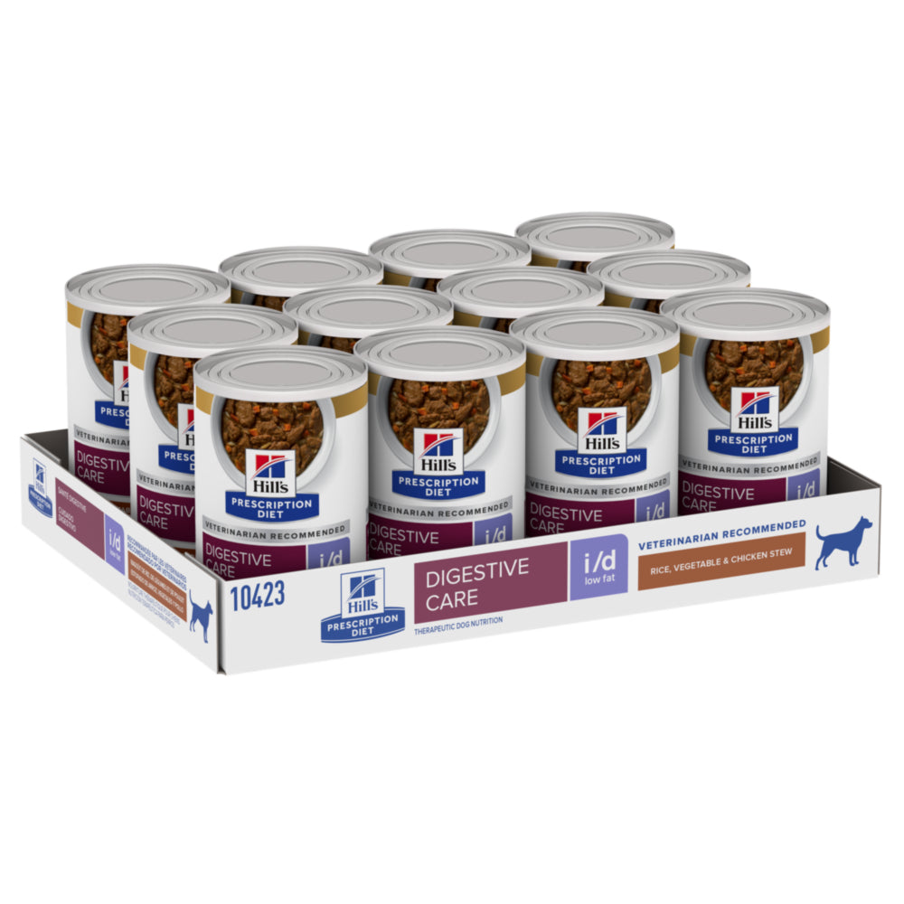 Hill's Prescription Diet i/d Low Fat Rice, Vegetable and Chicken Stew Dog Food 12.5oz