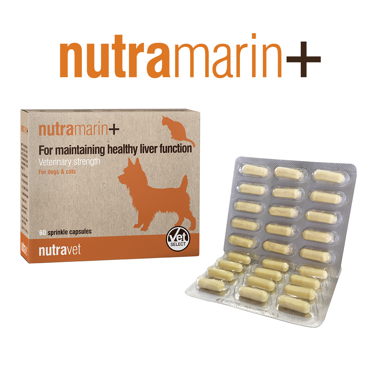 Nutramarin+ Healthy Liver Function Support For Dogs and Cats